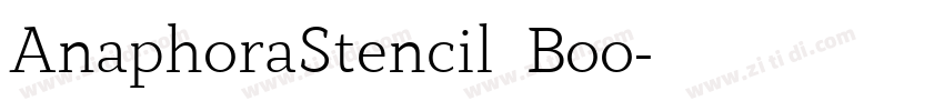 AnaphoraStencil  Boo字体转换